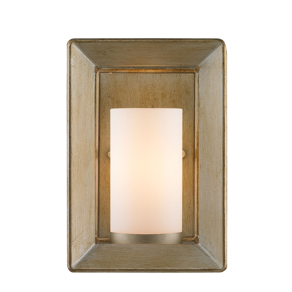 Smyth 1 Light Wall Sconce (White Gold & Opal Glass)